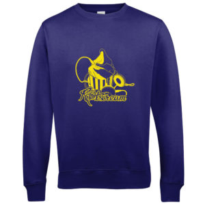 Sweat Shirt serie Rootscream violet logo jaune